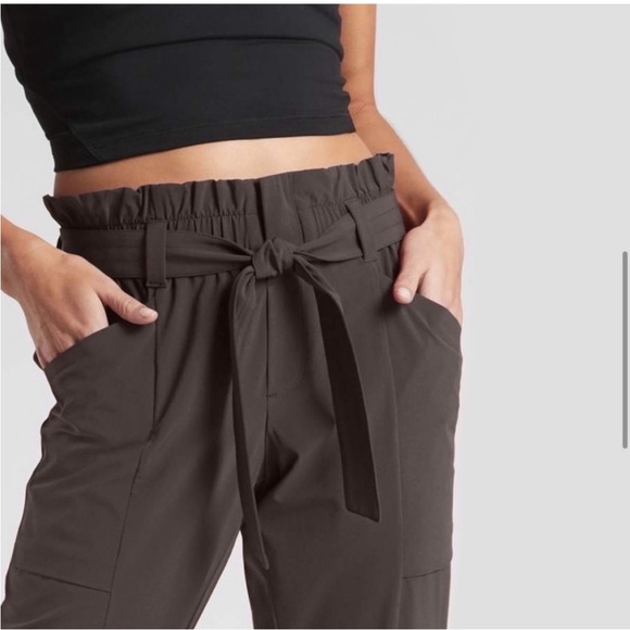 Athleta skyline high waist jogger pants Olive green 4 - Picture 2 of 13